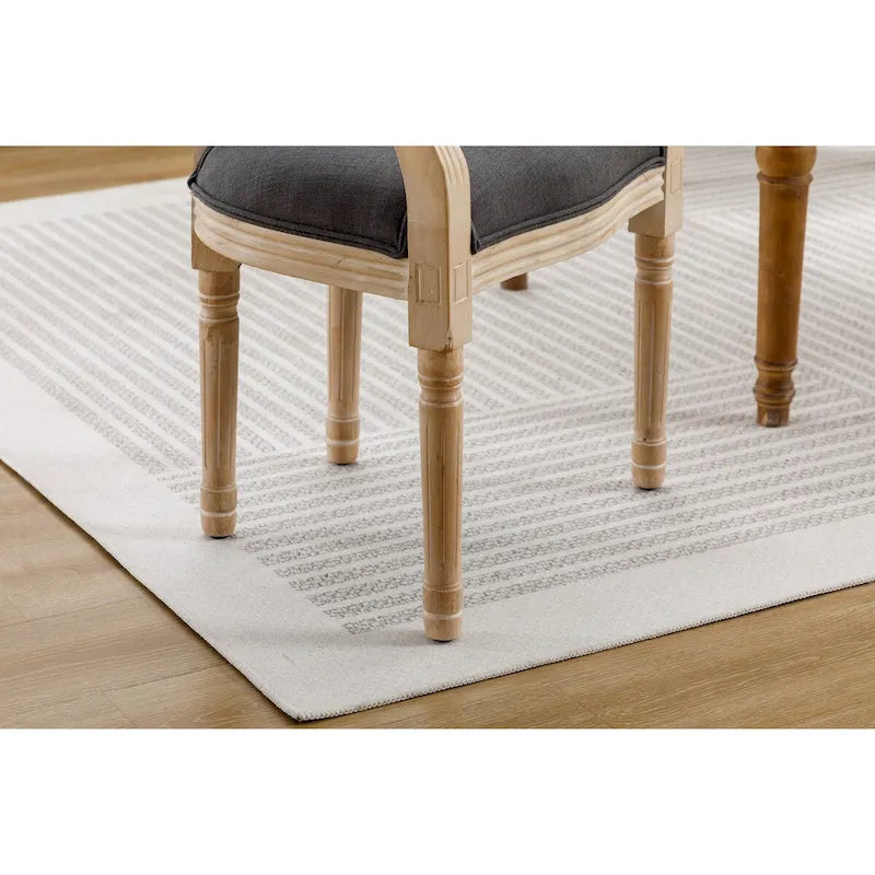 Set van 2 gestoffeerde eetkamerstoelen met armleuningen