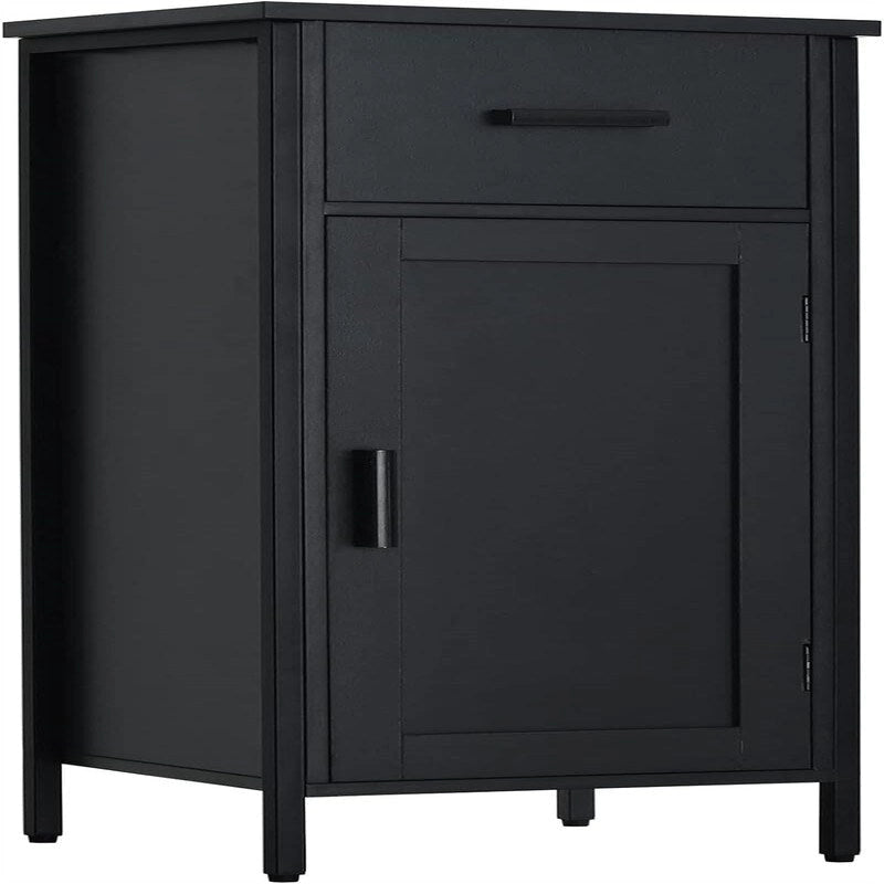 Smalle vloerkast met 1 deur en 1 lade - 11,8D x 13,8B x 31,5H