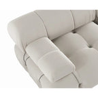 Velvet 3-seater Reversible Modular Sofa