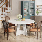 47 inch ronde eettafel voor 4 personen, houten keukentafel voor keuken, eetkamer en woonkamer - N.v.t.