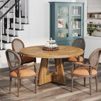 47 inch ronde eettafel voor 4 personen, houten keukentafel voor keuken, eetkamer en woonkamer - N.v.t.
