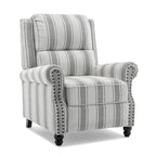 Set van 2 gewatteerde fauteuils met nagelkopbekleding en verstelbare rugleuning