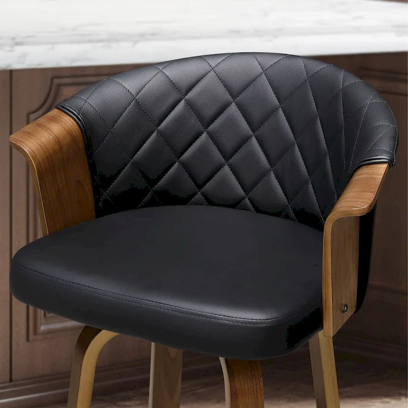 Art Leon Mid-century modern draaibare barstoelen (set van 2)