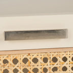 Nachtkastje met 1 lade, rotanpanelen en open schap