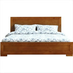Eiken Inlegpanelen Massief Houten Kingsize Bedframe
