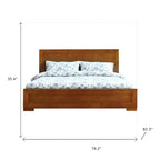 Eiken Inlegpanelen Massief Houten Kingsize Bedframe