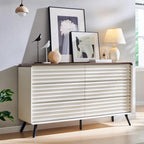 Dressoir met 6 laden en gegroefde voorpanelen