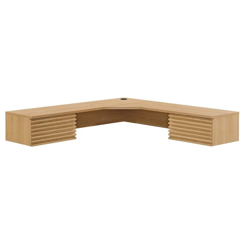 Hoekbureau voor wandmontage