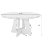 47 inch ronde eettafel voor 4 personen, houten keukentafel voor keuken, eetkamer en woonkamer - N.v.t.