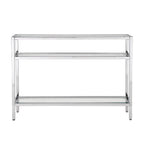 Carolina Living Chrysalis 3 Tier Glass Top Console Table - Gold