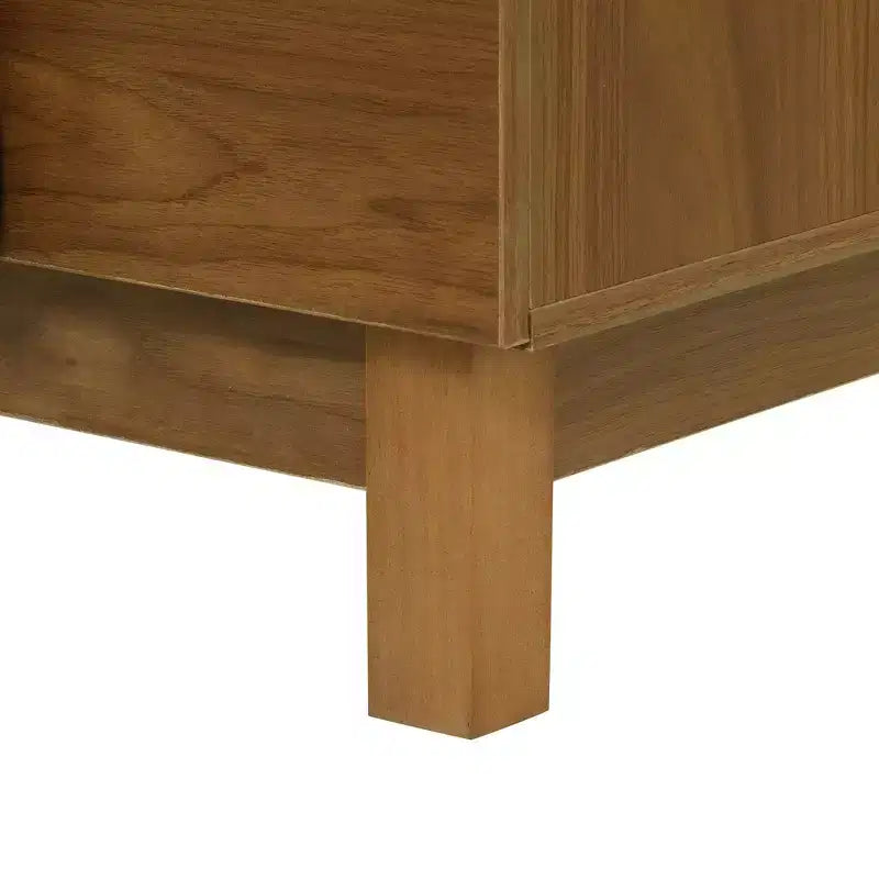 Moderne geometrische ladekast met 6 lades, brede opbergkast met halve cirkelaccenten voor slaapkamer en woonkamer