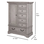 Lakewood Antique Finish Gentleman's Drawer Chest