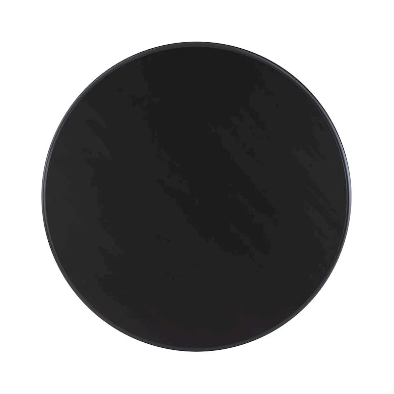 Ronde kolomtafel van massief hout