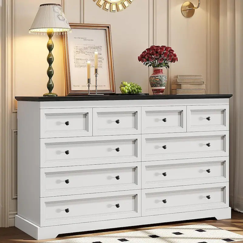 Ladekast met 10 lades 55 Grote lades Houten dressoirs & ladekasten