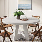 47 inch ronde eettafel voor 4 personen, houten keukentafel voor keuken, eetkamer en woonkamer - N.v.t.