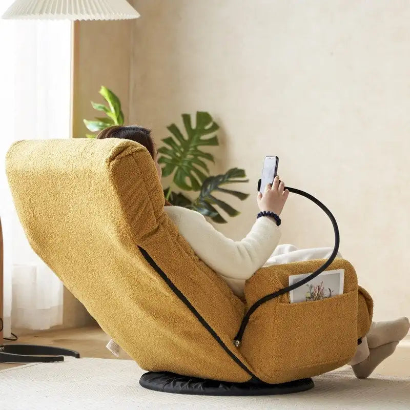 Ergonomische, kantelbare en draaibare vloergamenstoel