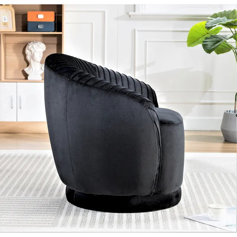 Kleine Milvo fluwelen draaifauteuil