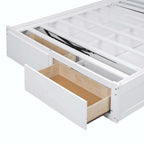 Wood Queen Size Hydraulic Platform Bed with Storage LED Headboard