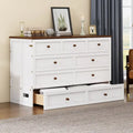 Solid Pine Murphy Bed Chest with Charging Station and Large Storage Drawer