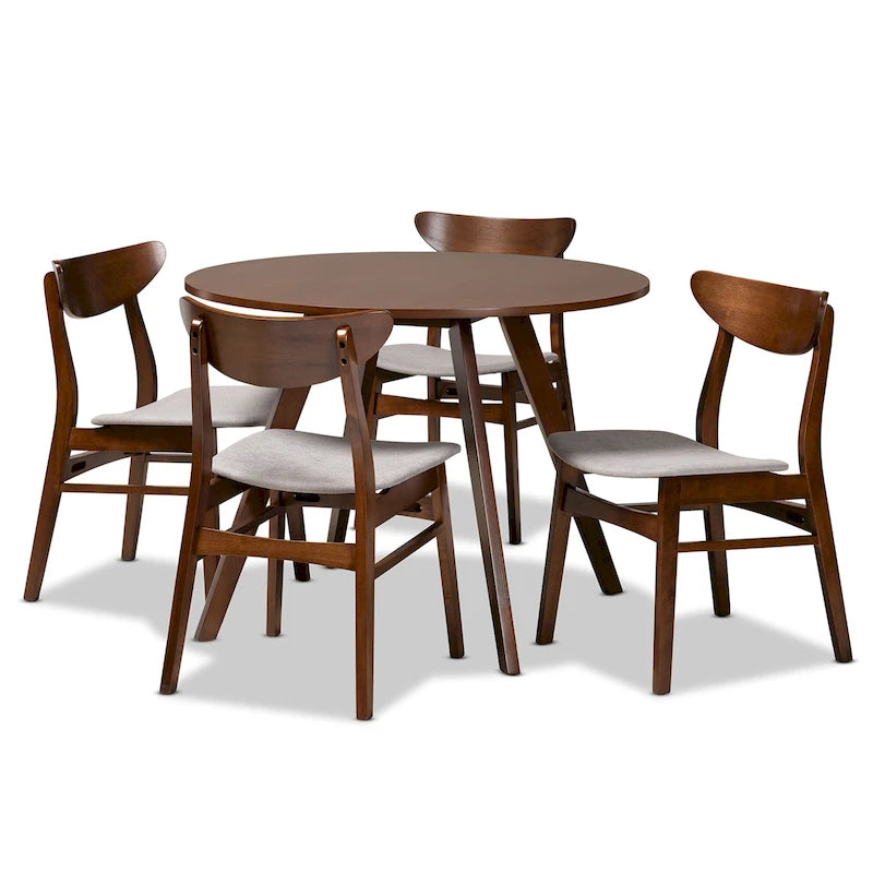 Philip Mid-Century Modern Transitional 5-delige eetkamerset