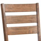 Set van 4 houten eetkamerstoelen met lattenrug