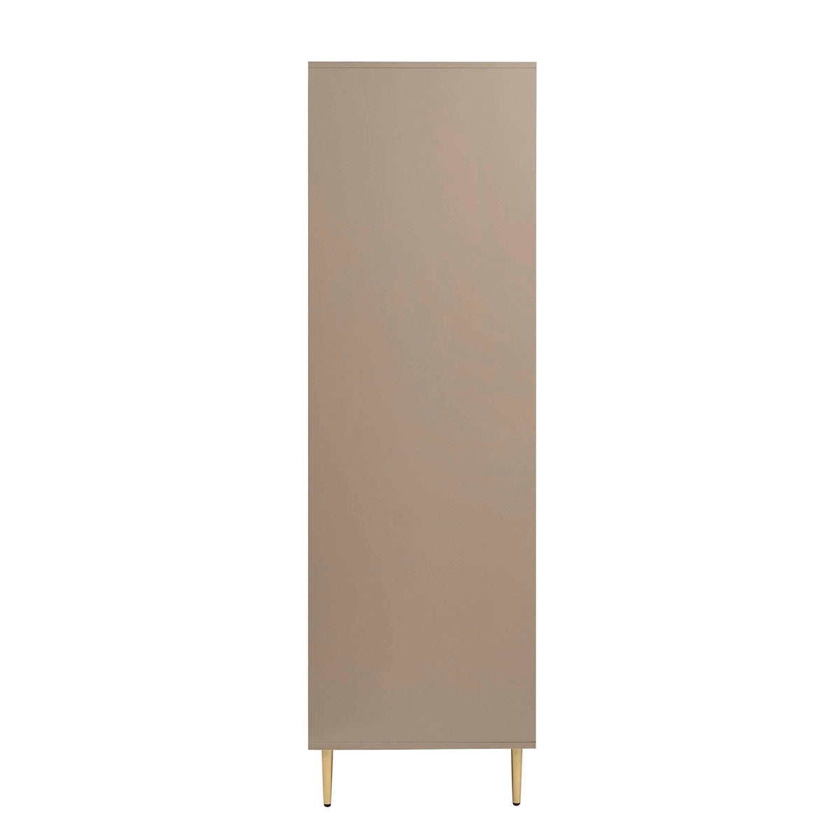 3-deurs kledingkast met laden - taupe