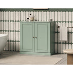 Palace Imports 100% Solid Wood 32 Bathroom Cabinet with Solid Doors and Adjustable Shelves