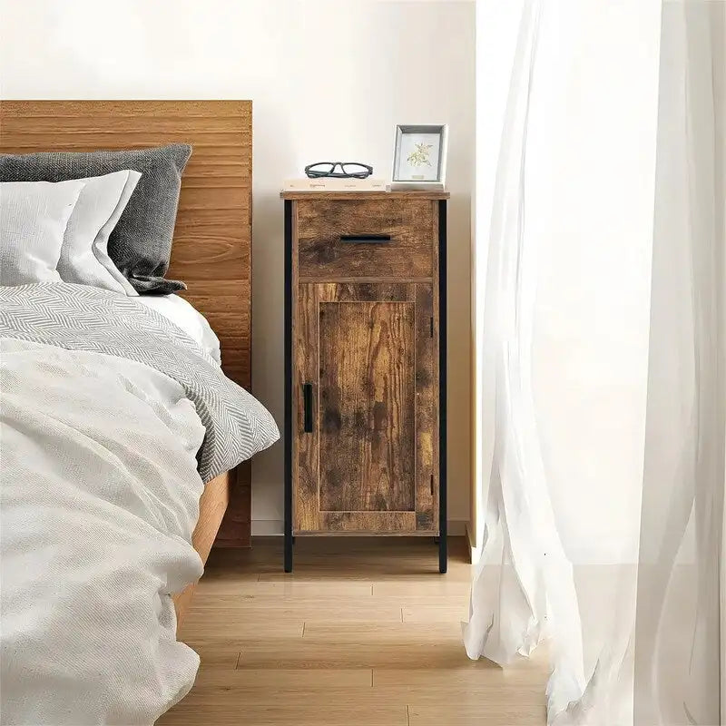 Smalle vloerkast met 1 deur en 1 lade - 11,8D x 13,8B x 31,5H