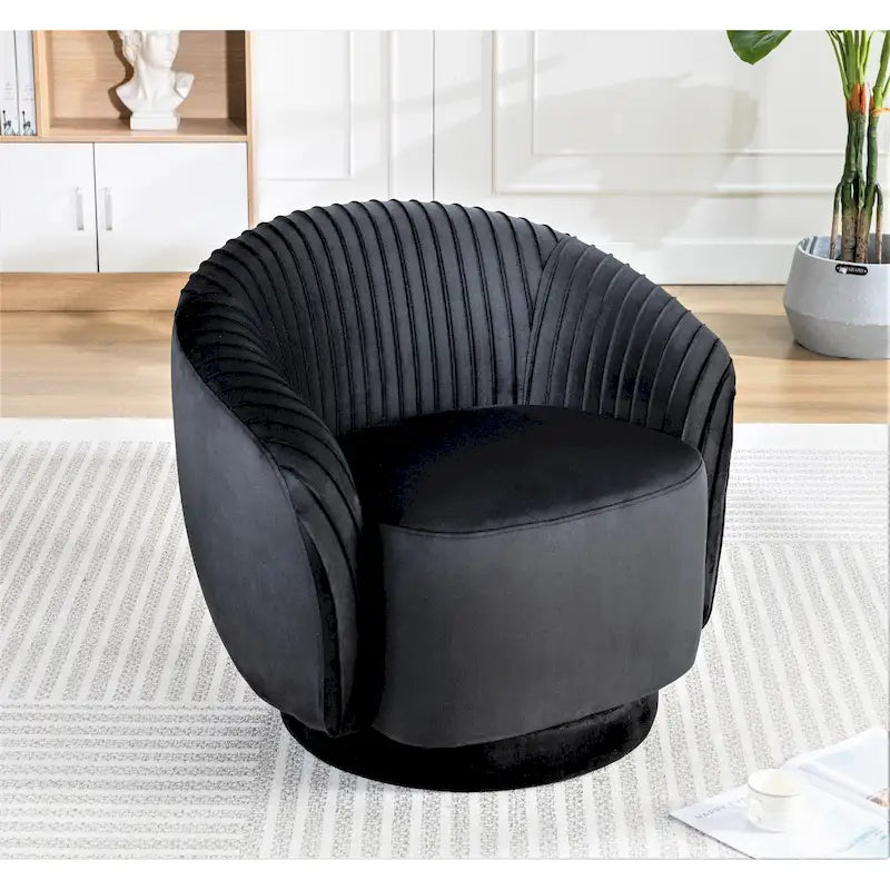 Kleine Milvo fluwelen draaifauteuil