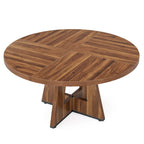 47 inch ronde eettafel voor 4 personen, houten keukentafel voor keuken, eetkamer en woonkamer - N.v.t.