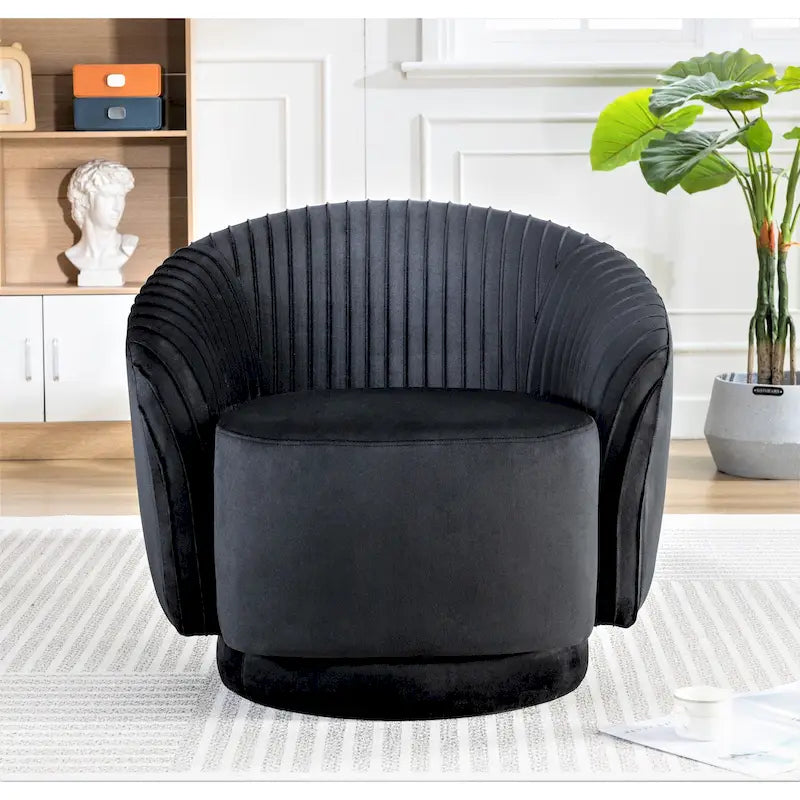 Kleine Milvo fluwelen draaifauteuil