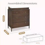 3 Drawer Dresser with Changing Top - Kids Nursery