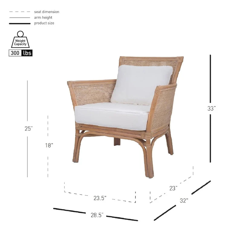 Tatum Rattan Accentstoel
