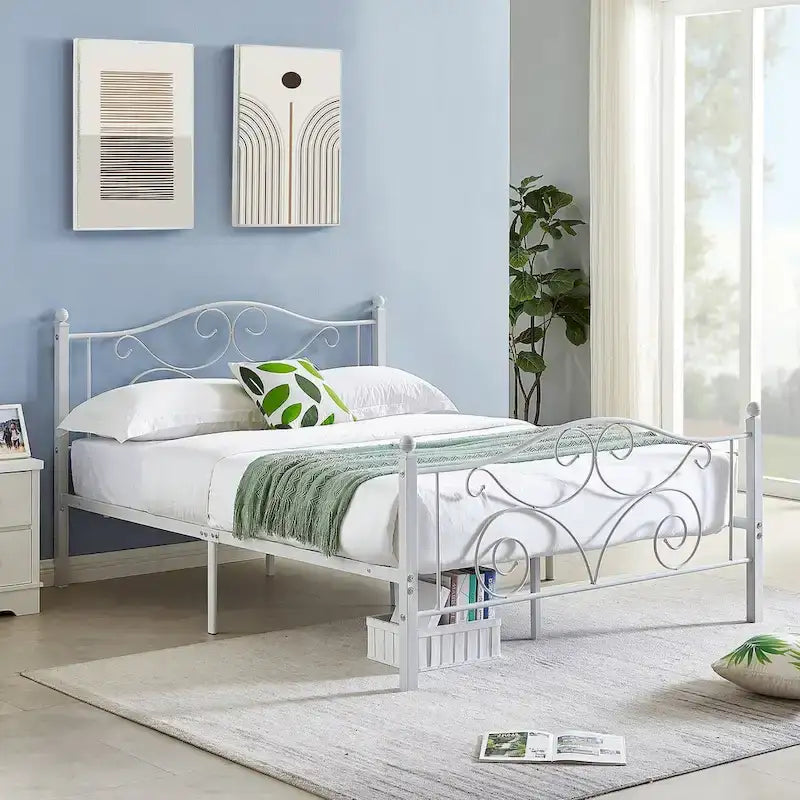 Javlergo Victoria metalen bedframe met hoofd- en voetbord