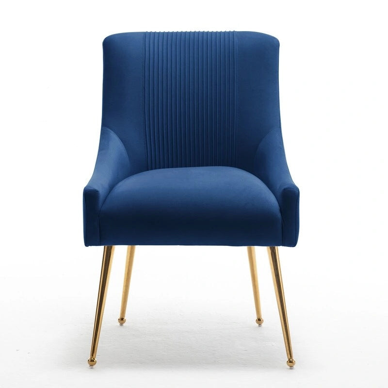 SEYNAR Moderne glamoureuze fluwelen eetkamerstoelen, set van 8 voor de eetkamer, gecapitonneerde fauteuil voor de woonkamer (zonder tafel)