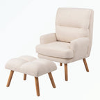 Fauteuil met voetenbank, met verstelbare rugleuning