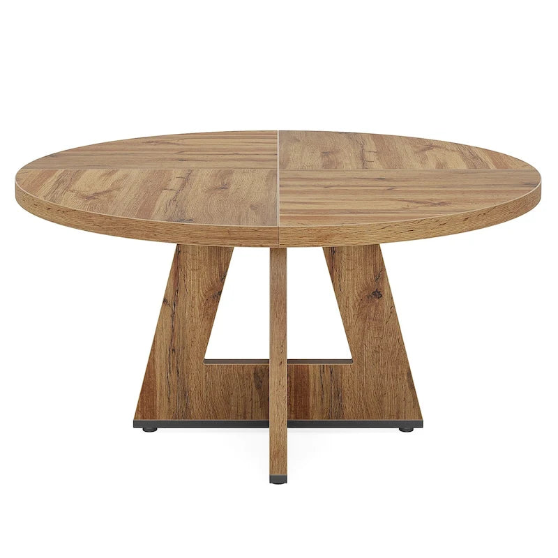 47 inch ronde eettafel voor 4 personen, houten keukentafel voor keuken, eetkamer en woonkamer - N.v.t.