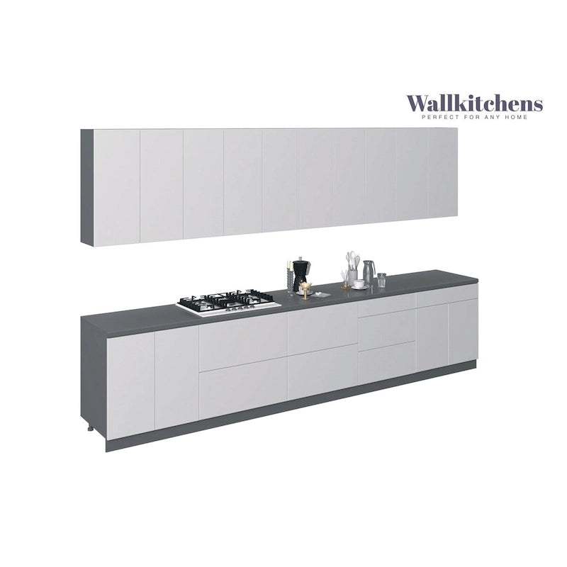 Keukencollectie Signature, wit glanzend, basiskleur, 13 ft breed – 153 × 24
