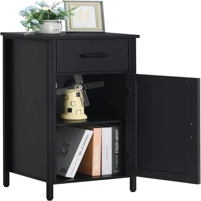 Smalle vloerkast met 1 deur en 1 lade - 11,8D x 13,8B x 31,5H