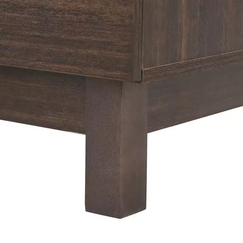 Moderne geometrische ladekast met 6 lades, brede opbergkast met halve cirkelaccenten voor slaapkamer en woonkamer