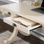 Schrijftafel met 3 lades en X-vormige poten