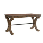 Schrijftafel met 3 lades en X-vormige poten