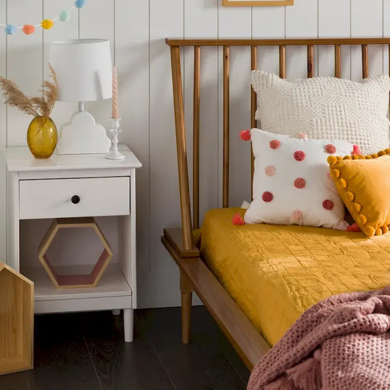 Massief houten spijlenbed
