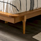 Massief houten spijlenbed