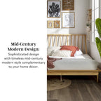 Massief houten spijlenbed