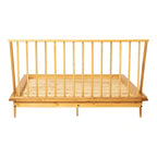 Massief houten spijlenbed