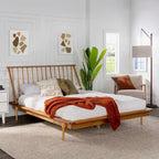 Massief houten spijlenbed