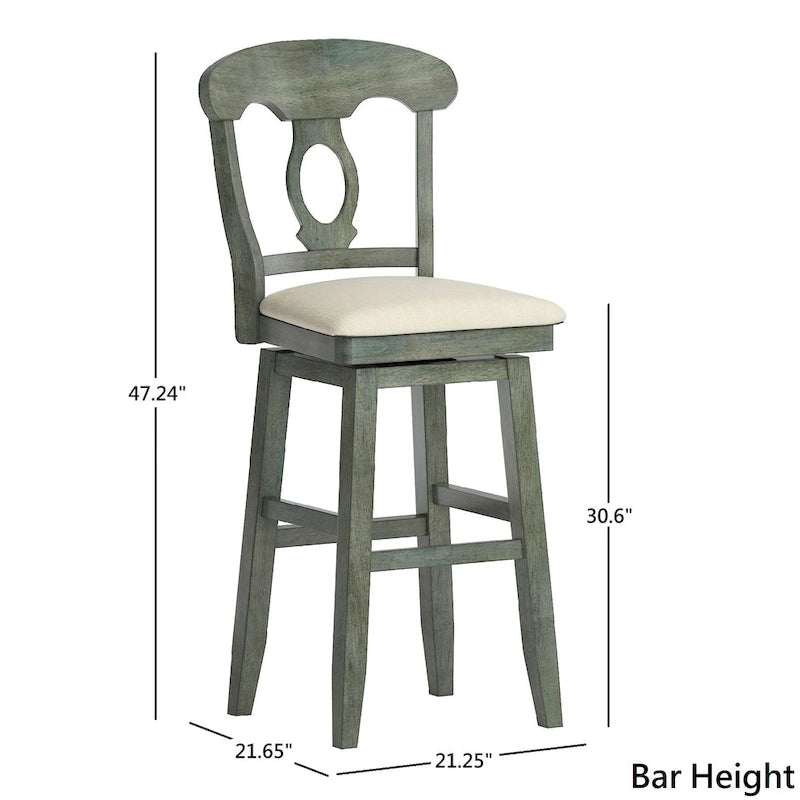 Napoleon Back Houten Draaibare Counter- & Barkruk