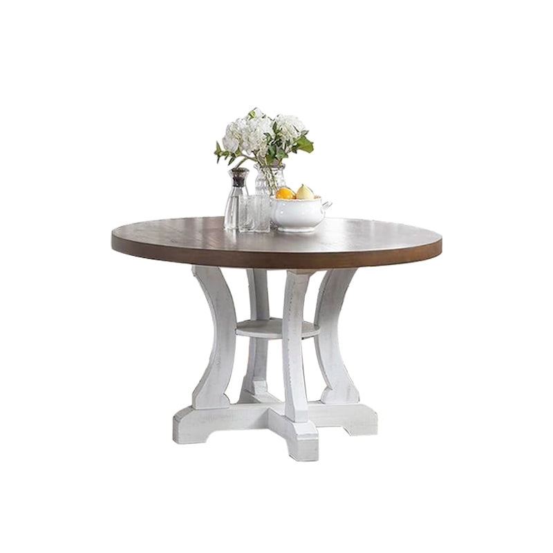 Ronde eettafel met zuilvoet