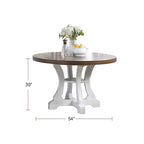 Ronde eettafel met zuilvoet